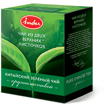 Инду зеленый чай из 2-х верхних листочков 90г*36 картон