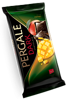 Шоколад темный PERGALE с начинкой  манго 100 г *19 Pergale