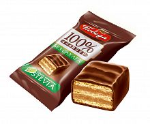Чаржед вафельные конфеты без сахара в горьком шоколаде 1,5 кг Победа