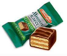 МИШКИ В ЛЕСУ  конфеты в ГОРЬКОМ шоколаде без сахара вафельные1,5 кг Победа