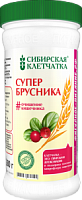 Супербрусника клетчатка Сибирская 280г*12 (30% ягод брусники)