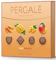 Шоколадные наборы  PERGALE МАНГО с молочным шоколадом 114 г *10 Pergale