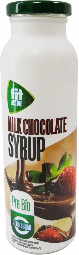Молочный шоколад сироп пребиотик со стевией с/б 300 г* 10 ФитАктив