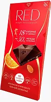Шоколад темный АПЕЛЬСИН и Миндаль 85 г*12  RED Латвия