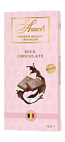 CU-0162-001 Шоколад молочный плитка 100г*12 Ameri