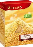 Милфорд коричневый десертный тростниковый сахар кристаллы 500г*9 картон