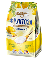Фруктоза Новасвит с витамином С 250г*40 мягкая упаковка 18%