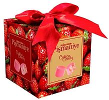 5817 Бант конфеты из пишмание со вкусом клубники во фруктовой глазури КУБ 300 г*9 Иран