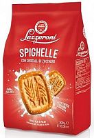 Печенье  SPIGHELLE с сахарной крошкой пакет 300г*10  Lazzaroni Италия 