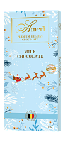 CU-0162-007 Шоколад молочный плитка Новогодняя упаковка 100г*12 Ameri