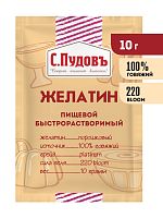 Желатин пищевой быстрорастворимый 10 г*20 С.Пудовъ