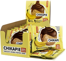 CHIKALAB Глазированное  Банан в шоколаде  печенье  с начинкой 60 г*9