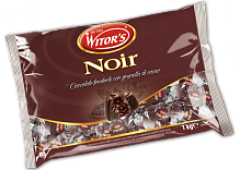 Пралине Noir (начинка сливочно-шоколадная и карамелизир. какао-бобами) 1 кг*8 WITOR'S