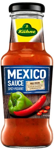 Мексиканский соус томатный ст/б 250г*6 KUHNE