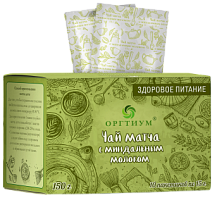 САШЕ Зеленый чай Матча  с миндальным молоком 150г (10 пакетов по 15 г) * 6 Оргтиум