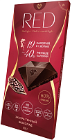 Шоколад темный ЭКСТРА со сниженой калорийностью 60% какао 85 г*12  RED Латвия