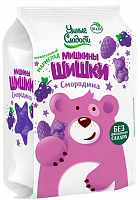 Мармелад  жевательный МИШКИНЫ ШИШКИ со вкусом ЧЕРНОЙ СМОРОДИНЫ без сахара 150г*16 Умные сладости