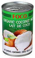 Переработанная мякоть кокосового ореха ORGNIC  "FOCO" (10-12%) 400 мл ж/б*24