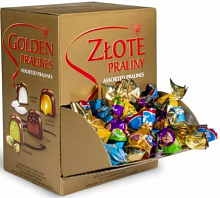 Золотое пралине шоколадные конфеты 2,5 кг Польша СОЛИДАРНОСТЬ