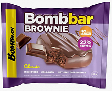 БРАУНИ КЛАССИЧЕСКИЙ   печенье глазированое  BOMBBAR 50 гр * 10